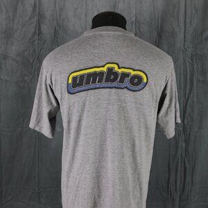Vintage Soccer Shirt - Umbro Bubble Graphic - Men's Medium